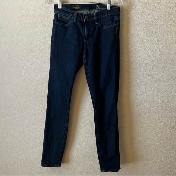 J. Crew Toothpick Ankle Blue Jeans 26 👖 - Picture 1 of 4
